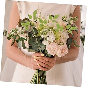 Amazon | FONDOTIN 20個仿真玫瑰花杆 本 グリーンリーフ付き